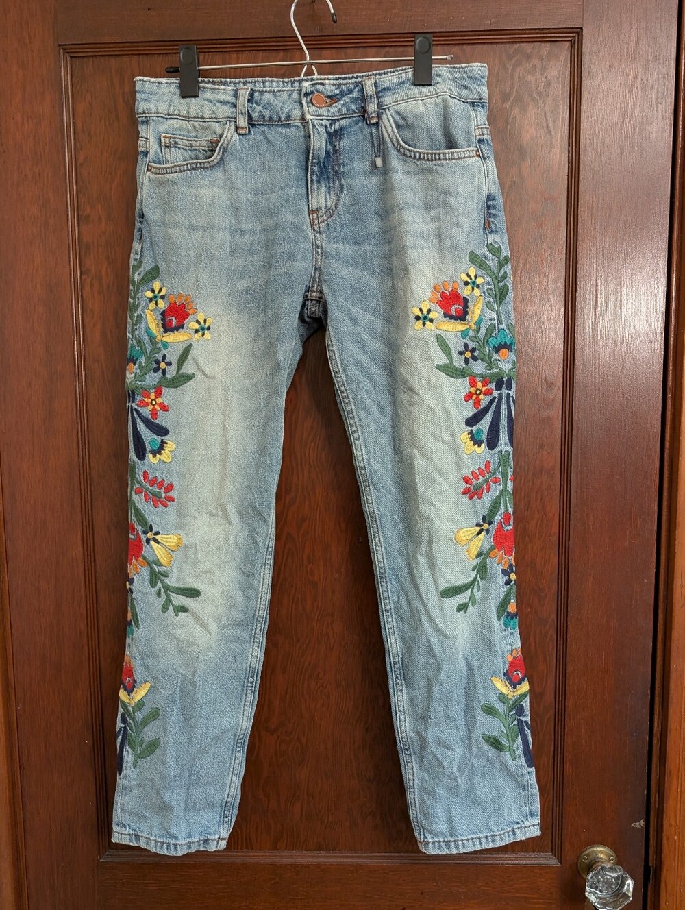 Zara Basic Z1975 Embroidered Jeans